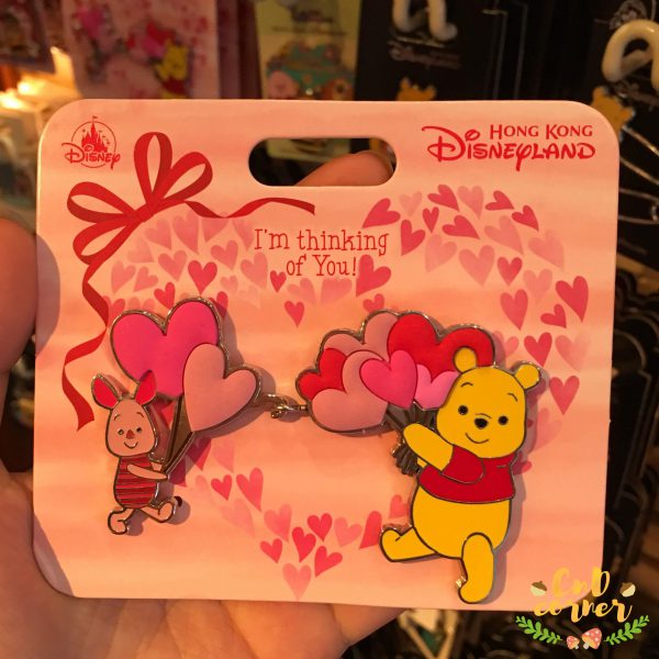 Pin 徽章 Pooh & Piglet Heart Pins 小熊維尼與小豬心心徽章 Pooh and Friends 小熊維尼與好友