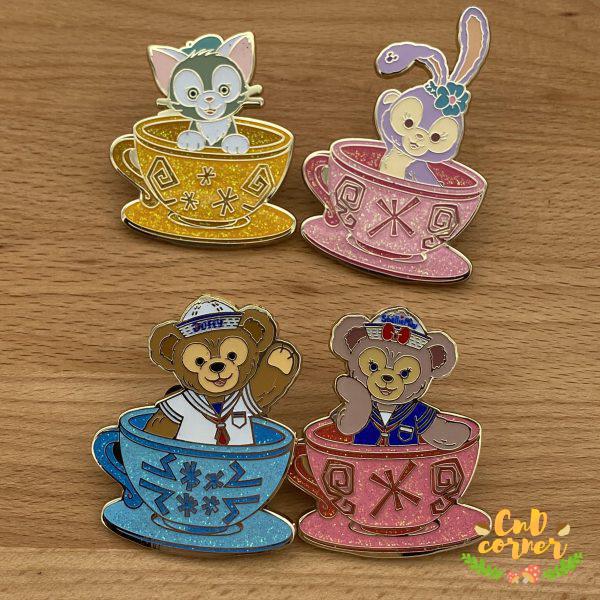 Pin 徽章 Tea Cups Pin Duffy & Friends 咖啡杯徽章達菲與好友 Disney Member Exclusive 迪士尼會員限定