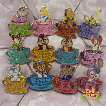 Pin 徽章 Tea Cups Pin Full Set 咖啡杯徽章全套 Alice in Wonderland 愛麗絲夢遊仙境