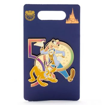 Pin 徽章 Walt Disney World 50th Anniversary Pin Goofy & Pluto 華特迪士尼世界50週年徽章高飛布魯托 Disney Anniversary 迪士尼週年紀念