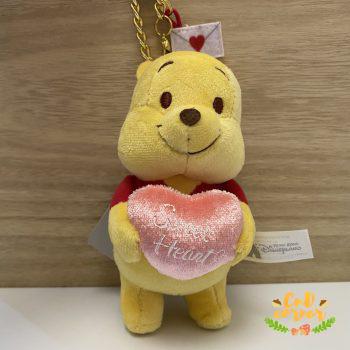 Plush 公仔 Pooh Plush Keychain Heart 小熊維尼掛飾心心 In Stock Product 現貨商品